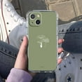 thumbnail image 5 of Light Green Mushroom Case for iPhone 14 Plus,Aesthetic Art Design Pattern Soft Full TPU Bumper Cover, 5 of 5