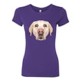 thumbnail image 2 of Wild Bobby, Golden Retriever Cute Gift, Dog Lover, Women Slim Fit Junior Tee, Purple Rush, Large, 2 of 4