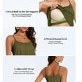 thumbnail image 3 of MISS COCOLI Camisole with Built in Bra for Women Plus Size Casual Loose Tank Tops Sleeveless Shirts Flowy Adjustable Strap, 3 of 5