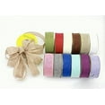 thumbnail image 2 of Highcool Burlap Perfect for Wedding Decoration Wrap Bows Made Crafts 1-1/2 Inch 10 Yard (Light), 2 of 5