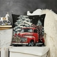thumbnail image 2 of SHANXI  Christmas Pillow Covers, Polka Dots Bowknot Tree Truck Snowman Noel Decorations Holiday Farmhouse Merry Xmas Winter Throw Pillow Cases Decor for Sofa Couch 12x12in, 2 of 5