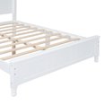 thumbnail image 5 of Full Size Platform Bed with Headboard, Retro Style Wooden Full Bed Frame with Slat Support, Full Size Beds for Kids Teens Adults, No Box Spring Need, White, 5 of 9