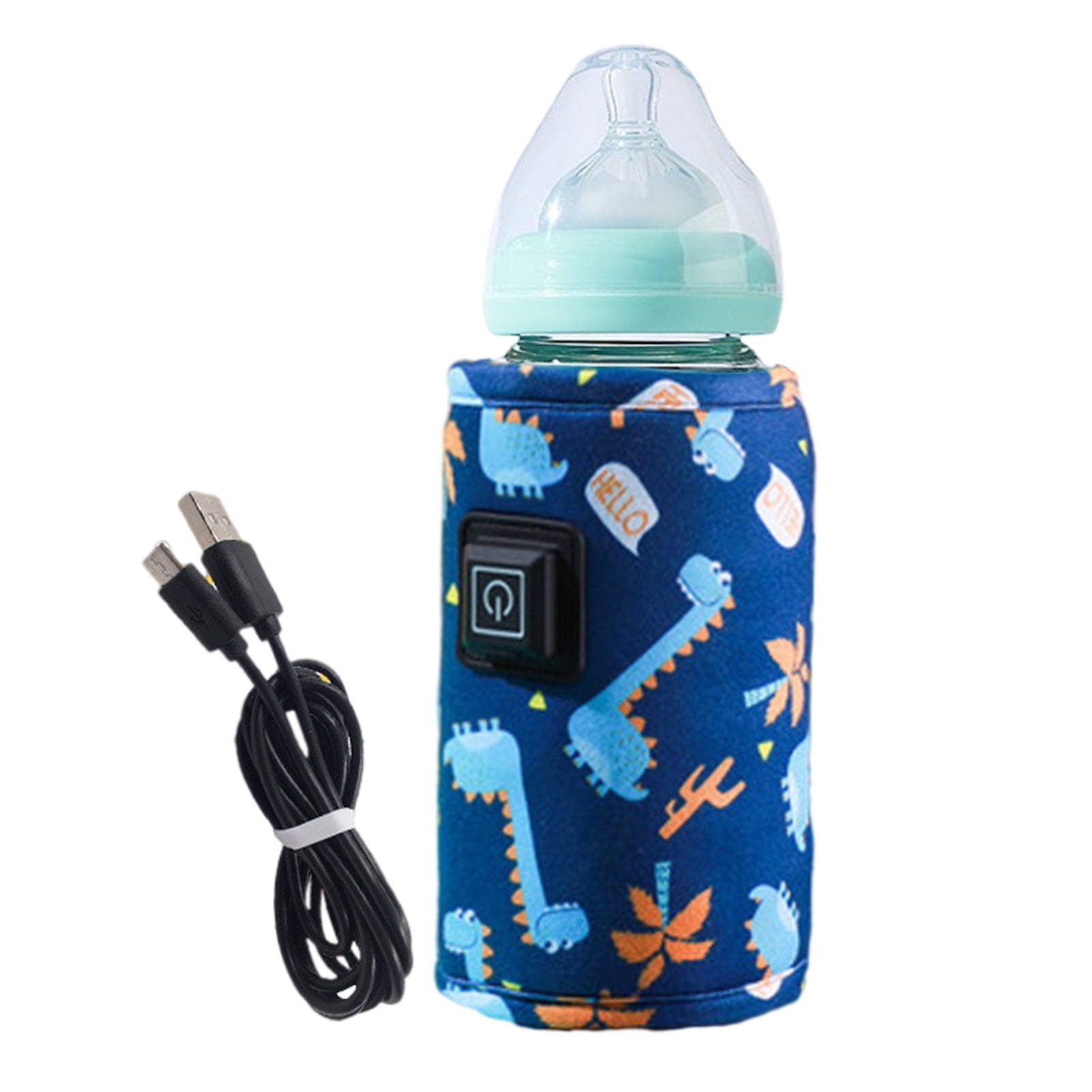 Goxfaca USB Baby Bottle Warmer Portable Bottle Heated Cover for Baby