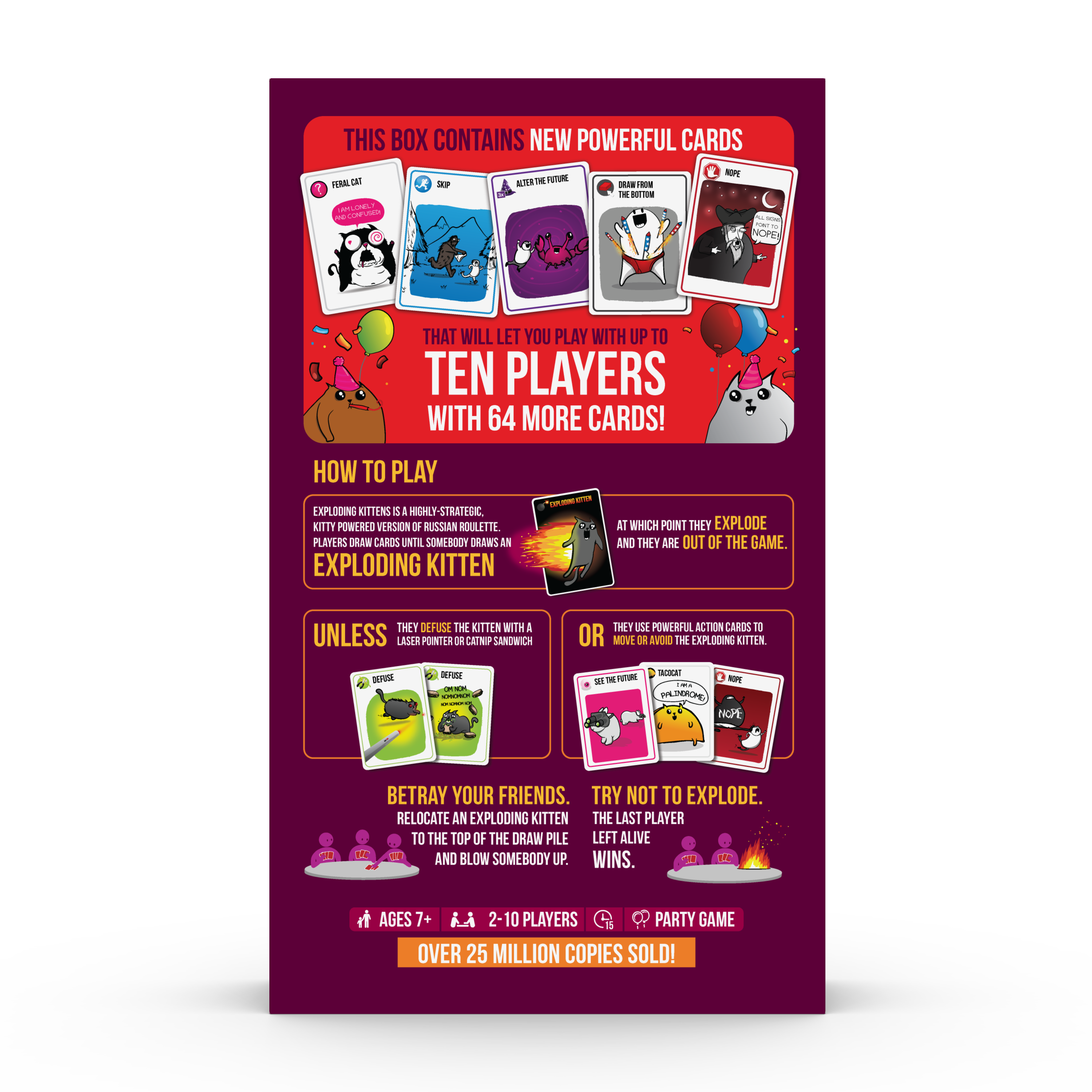 Exploding Kittens Party Pack Card Game photo 3
