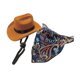 thumbnail image 2 of Accesorios de vestuario de vaquero de mascota sombrero de vaquero y pañuelo divertido para el cumpleaños del gato marino, 2 of 8