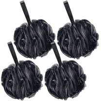 Bath Shower Loofah Sponge 60g/PCS Bath Sponges for Men Exfoliating- Set of 4 Black Sponges
