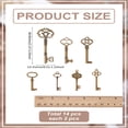 thumbnail image 2 of 1set 14pcs 7 styles style Alloy Pendants Key Antique Bronze 33~82x13.5~31x2~6mm Hole: 1.5~5mm 2pcs/style, 2 of 3