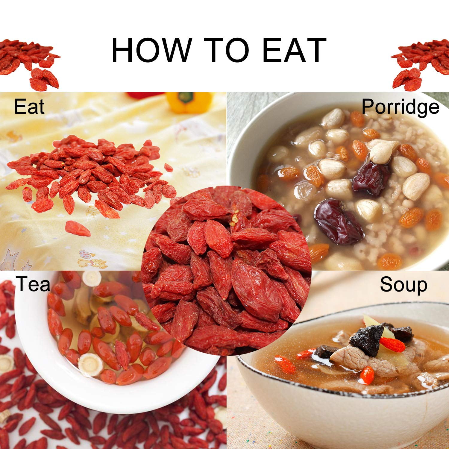 DOL Natural Dried Medlar/Goji Berries,100% fruit Meat Perfect for Baking, Teas, Trail Mixes and More Sun Dried 曬乾,紅枸杞 16OZ=453g
