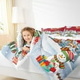 thumbnail image 4 of Castle Fairy 3-Piece Full Size Comforter Set - Santa Snowman Christmas Print, 4 of 8