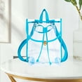 thumbnail image 5 of Sportteer Transparent Backpack PVC Clear Backpack Stadium Approved Waterproof Drawstring Transparent Visible Men Women Teenage Outdoor Travel Casual Bookbag Clear Stadium Bag, 5 of 8