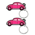 thumbnail image 1 of OUSITAID Key Chains 2Pcs Key Rings Cartoon Car Shape Vivid Color Hanging Delicate Craft Decorate Unfading PVC Key Ring Pendants Car Pendant, 1 of 6