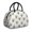 Pug and Crowns, variant on Dog Paw Print Rainbow Chevron Pattern Insulated Lunch Bag,Leakproof Large Capacity Lunch Box for Work,Picnic or Travel,11.4 X 6.7 X 8.3 Inches