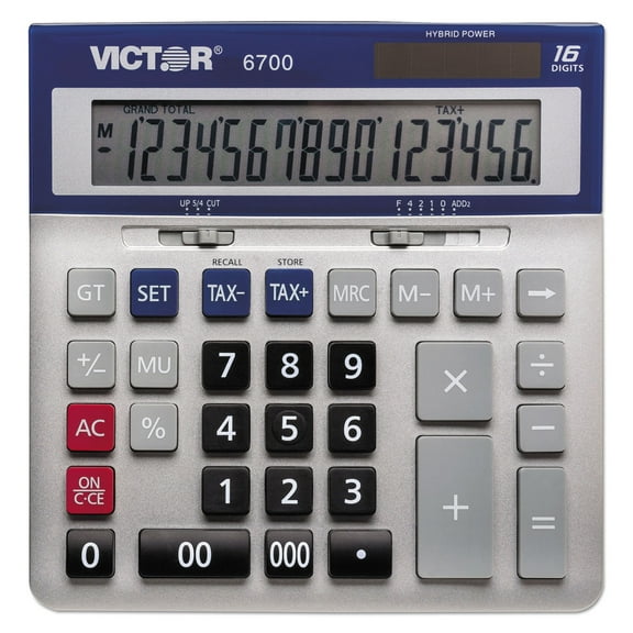 Victor 6700 Large Desktop Calculator, 16-digit LCD