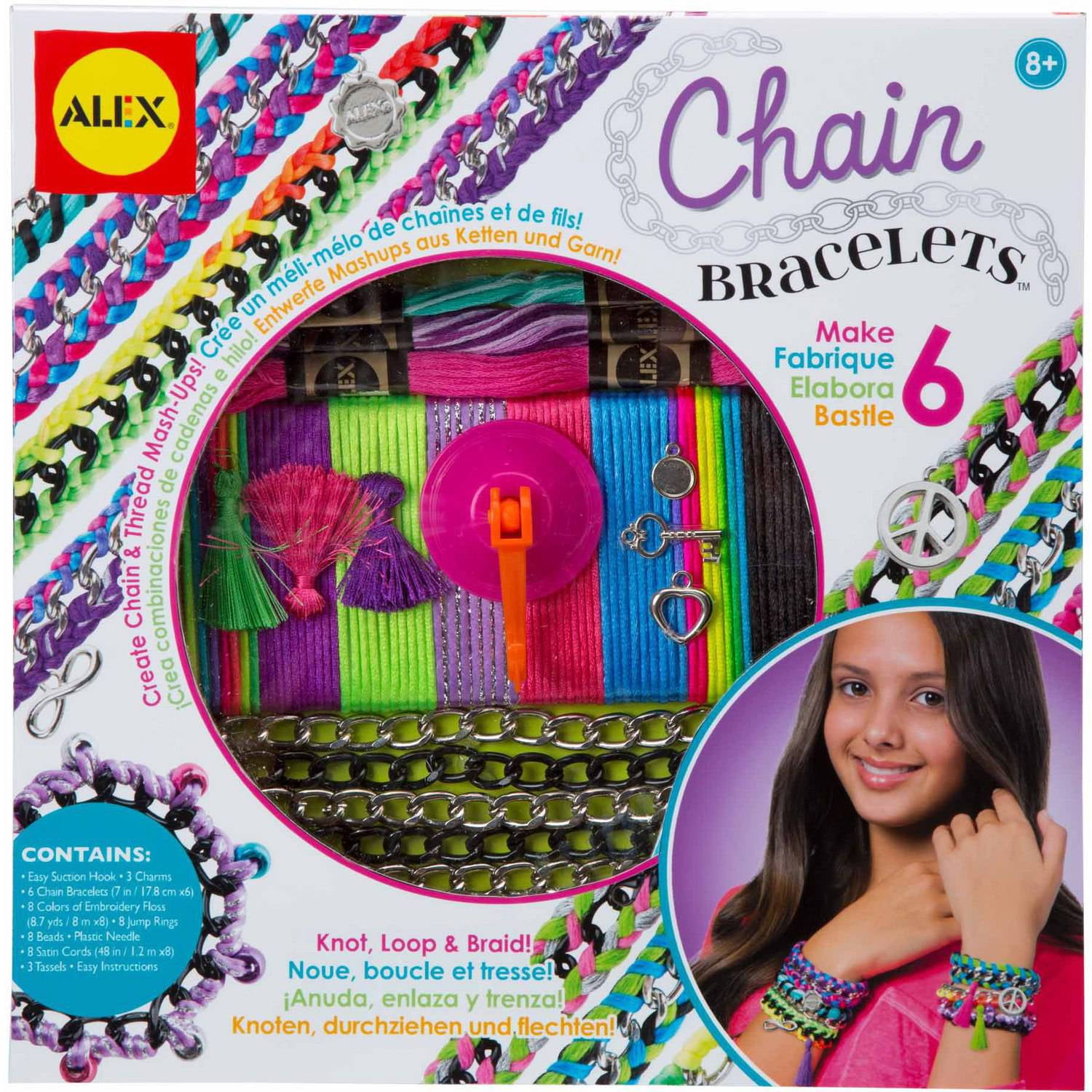 Diy Bracelet Kit Kmart / Colourful Loom Bands Rainbow Rubber Bracelet ...