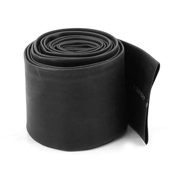 30mm Dia 2M Long Wire Wrap Heat Shrinkable Shrink Tube Sleeve Black