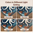 thumbnail image 7 of Design&I 5'x7' Ultra Soft Area Rug, Ocean Octopus Tentacle Scroll Coral Frame Nautical Marine Decorations None Fluffy Washable Non Shedding for Bedroom Living Room Home Office, 7 of 7