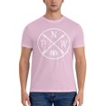 thumbnail image 3 of Pacific North West Mountain Men'S Basic Short Sleeve T-Shirt Pink 3x-Large, 3 of 5