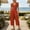 Brown, variant on IUYRTFE Women Cotton Linen V Neck Button Down Jumpsuit Sleeveless Wide Leg Romper with Pockets