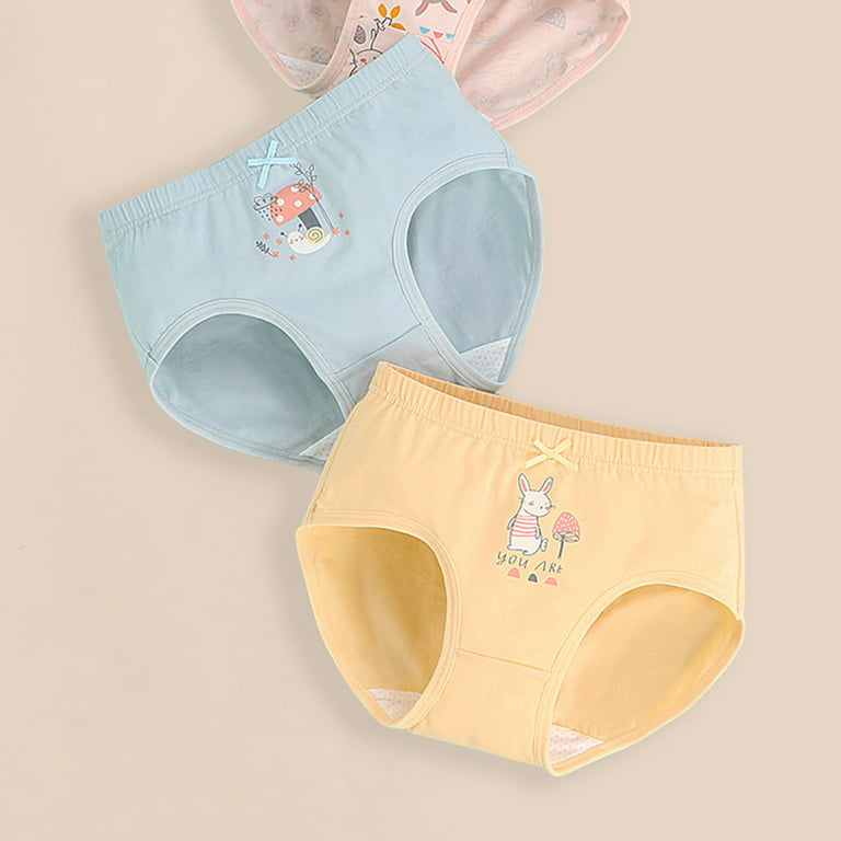 B91xZ Kids Children Baby Girls Underwear Cartoon Letter Print Shorts Pants  Cotton Briefs Underwear Teen Girl Underwear Size 16,Red 2-3 Years