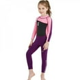 thumbnail image 6 of UP TO 15% OFF! Kids Boys Girls 2.5mm Neoprene Wetsuit Thermal One Piece Swimsuit UV Protection Rash Guard, Pink, XL, 6 of 6