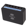 thumbnail image 3 of Bloque De Cargador USB C De 40 W, Concentrador De Estación De Carga Rápida De 6 Puertos Con 4 USB 1QC3.0 1 Tipo C Y Posición De Carga Inalámbrica, 3 of 7