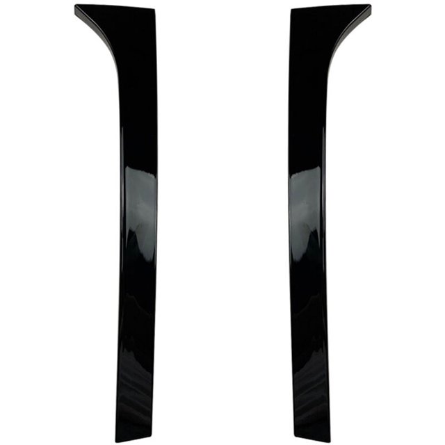 2 pegatinas divisoras de alerón de techo de ala lateral de ventana trasera en negro brillante para Superb Estate B6 2008-2015