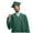 -B-Army Green111, variant on Women Simple Plus Size Coat Solid Color V-Neck Long Sleeve Graduation Gown Oversized High School College Robe With Tassel Cap Leisure Breathable Comfort Wear