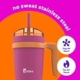 thumbnail image 2 of bubba Envy S Insulated Stainless Steel Tumbler with Handle, Bumper and Straw, 32oz., Rubberized, Dragonfruit Mango, 2 of 6