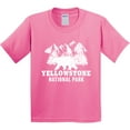 thumbnail image 3 of Inktastic Yellowstone National Park with Bear Mountains and Trees Youth T-Shirt, 3 of 5