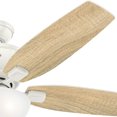 Hunter 52" Kenbridge Fresh White Ceiling Fan with Light