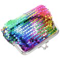 thumbnail image 4 of 1 monedero con lentejuelas de colores, mini bolso de cosméticos elegante, cartera., 4 of 6