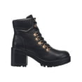 thumbnail image 2 of C & C California Womens Pixie Faux Leather Ankle Combat & Lace-up Boots, 2 of 3