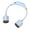 Blue, variant on Linnome Hands Free Portable Neck Fan USB Rechargeable Long Battery Lightweight Wearable for Hiking Camping Travel