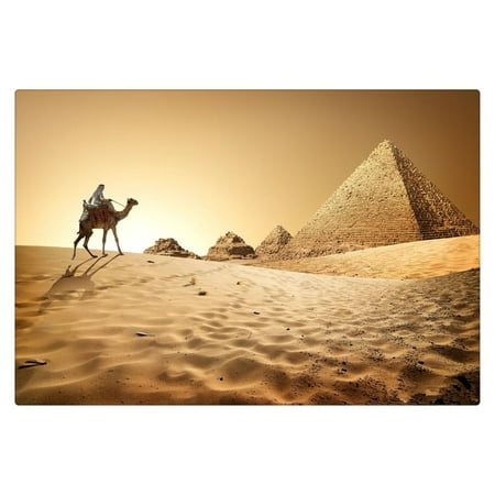 Image of HelloDecor Gold Egyptian Pyramids Photography Background Nature 7x5ft Photography Backdrop Desert Photo Background for Wedding Outdoor