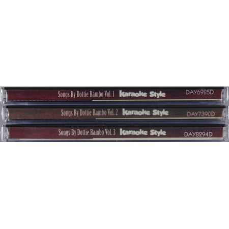 Songs By Dottie Rambo Karaoke Volumes 1, 2 & 3 CD Set