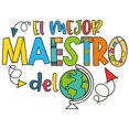 thumbnail image 2 of Adhesivo de pared «The Best Teacher» (PVC, 45 x 63 cm), multicolor, 2 of 3