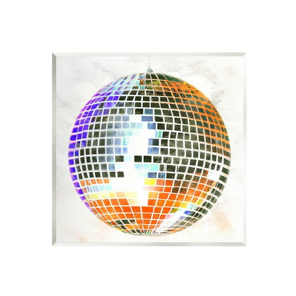 Stupell Industries Vivid Disco Ball Pattern Graphic Art Unframed Art Print Wall Art, Design by Ziwei Li