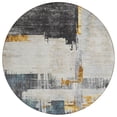 thumbnail image 2 of Addison Rugs Chantille Indoor/Outdoor Traditional Modern Charcoal Washable Round Rug, 8' x 8', 2 of 6