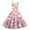 Light pink, variant on Valentines Day Sleeveless Vintage Fit and Flare Dress with Heart Print Pattern Casual A-line Midi Pink XL
