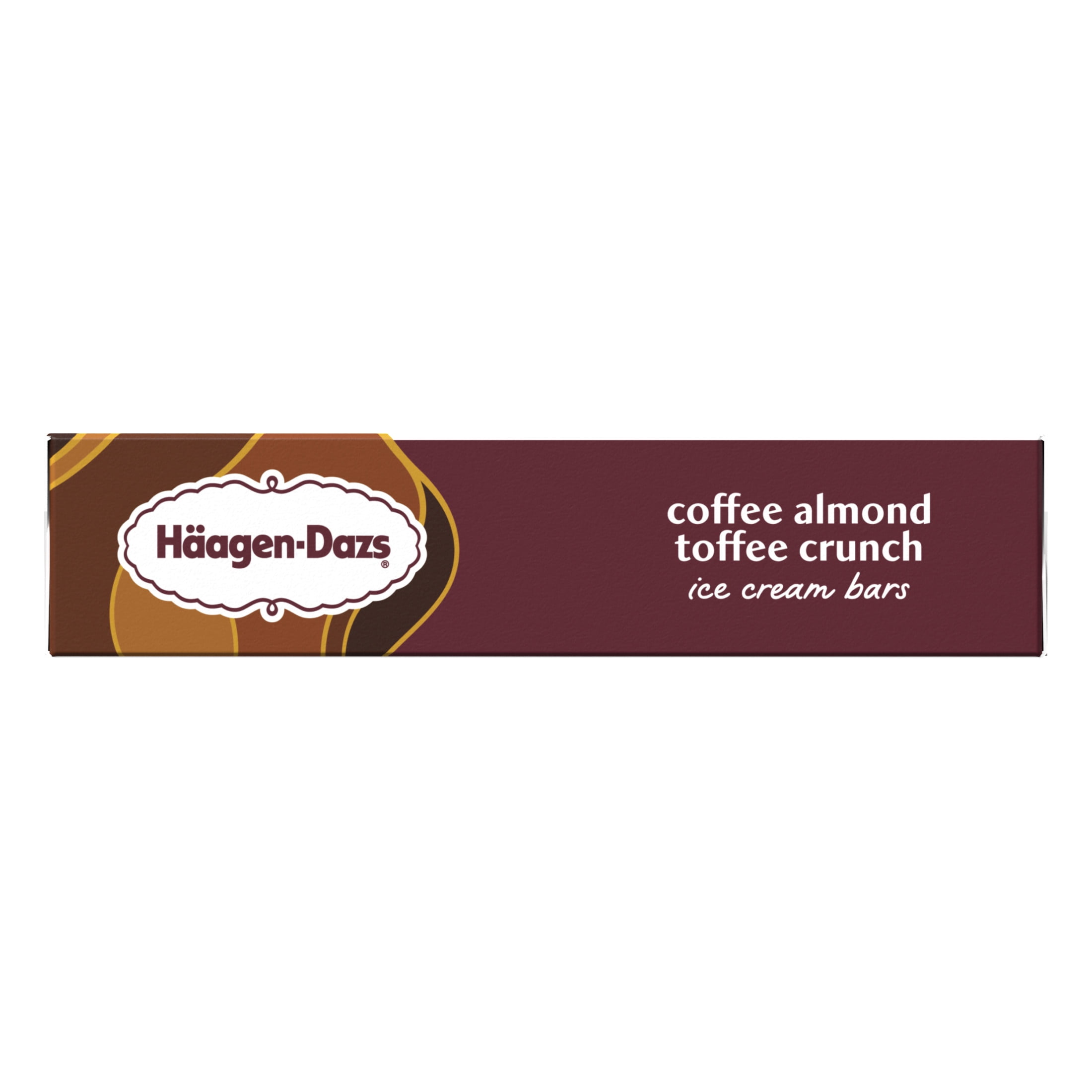 Haagen Dazs Coffee Almond Toffee Crunch Ice Cream Snack Bars, Gluten Free, Kosher, 3 Count