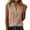 Khaki, variant on vigerkar Womens Sleeveless Button Down Shirts Cotton Linen Tank Tops V Neck Dressy Casual Loose Blouses Business Work Tops (Orange, L)