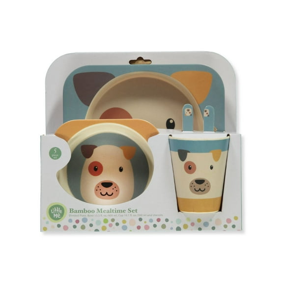 Little Me Baby Boys' 5-Piece Puppy Feeding Set Color: blue Size: one size