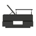 thumbnail image 6 of ModFusion Modern LED Coffee Table with Lift Top, Power Outlets & Storage for Living Room, Black, 6 of 8