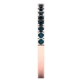 thumbnail image 4 of 0.57 ct Brilliant Round Cut Natural London Blue Topaz 14k Rose Gold Stackable Band SZ 7.5, 4 of 6