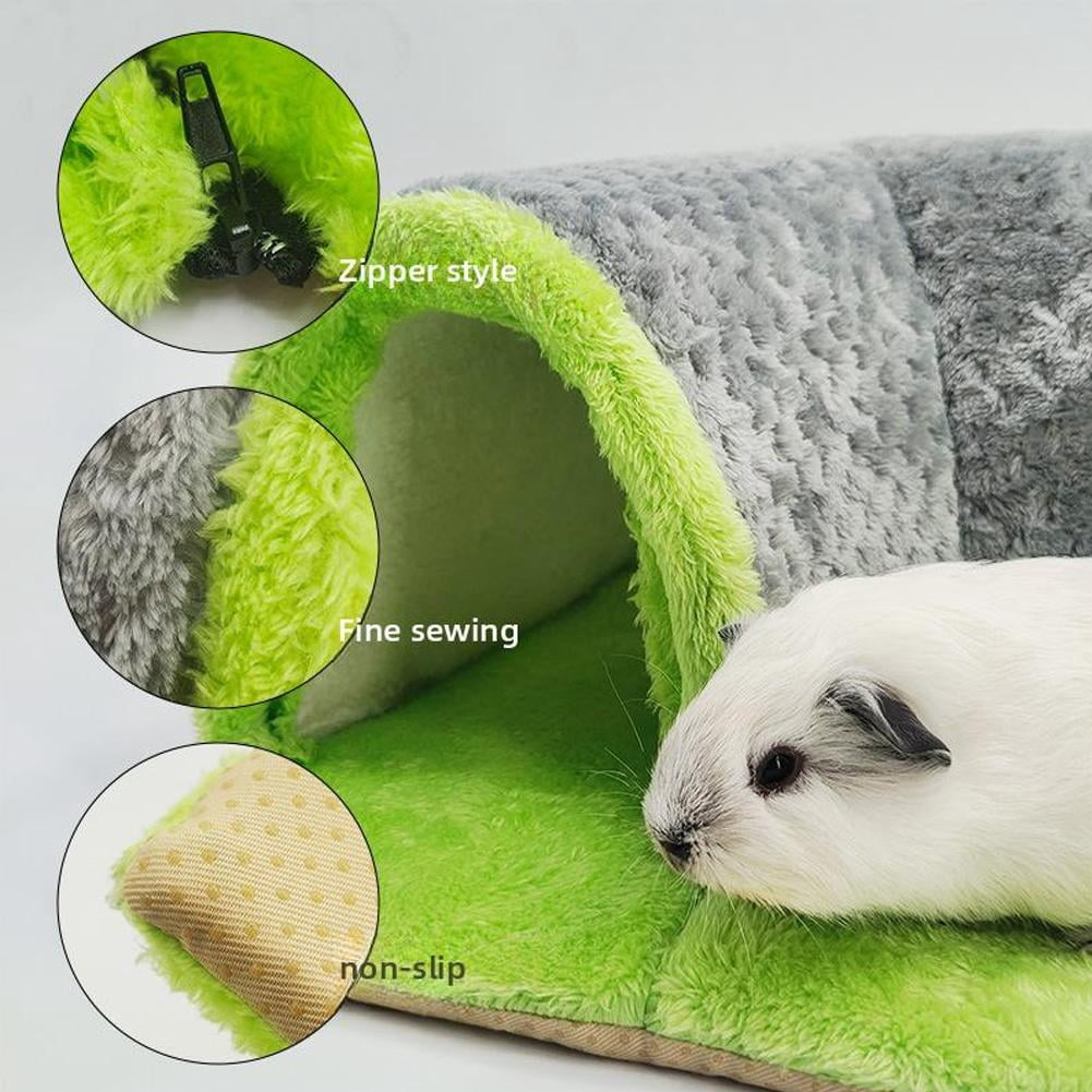 QHUDLV Plush Hamster Tunnel,Guinea Pig Channel,Soft Winter Warm Toy