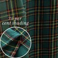 thumbnail image 4 of Check Plaid Curtains Scottish Tartan Striped Xmas Decorative Window Curtain Panel Light Filtering Farmhouse Grommet Drapes for Kitchen Living Room, 2 Panels-132*160cm, 4 of 5