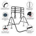 thumbnail image 4 of Black Multi-Functional Adjustable Height Children's Horizontal Gymnastic Bar With Bear Rings, 4 of 9