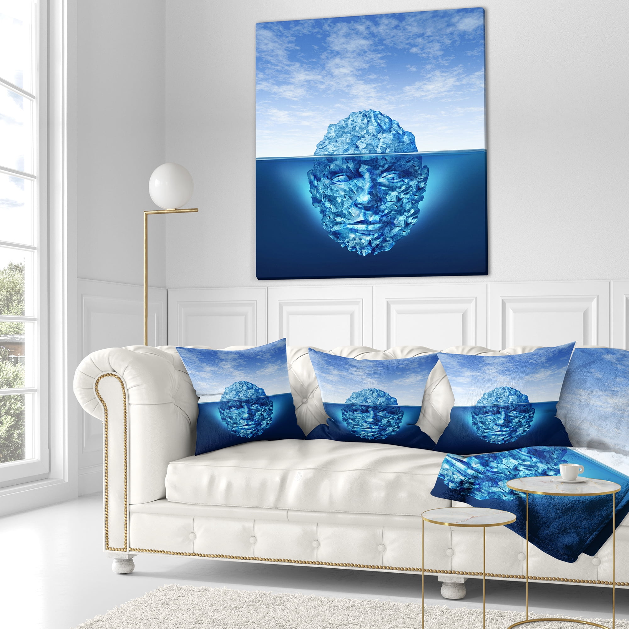 Designart Exploration and Discovery - Abstract Throw Pillow - 18x18