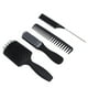 thumbnail image 2 of Juego De Cepillos Para El Cabello, Mango Esmerilado Agarre Cómodo Diente Redondo Evitar Resbalones Aliviar La Presión Juego De Peines Para Cepillos Para El Cabello Evitar La OTVIAP caja negra embalada, 2 of 8