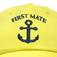 thumbnail image 2 of DALIX First Mate Hat Sailing Baseball Cap Sailor Gift Boating Men Women in Minion Yellow, 2 of 6